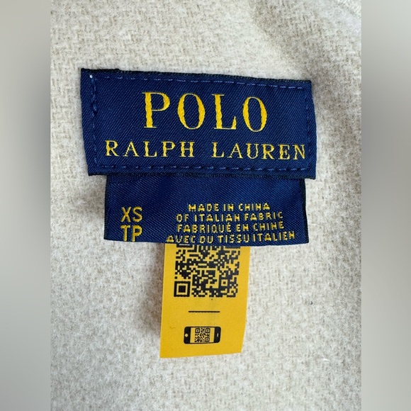 Polo Ralph Lauren Cream Plaid Fringe Jacket Women's Size XS (generous) NWOT - Picture 11 of 11